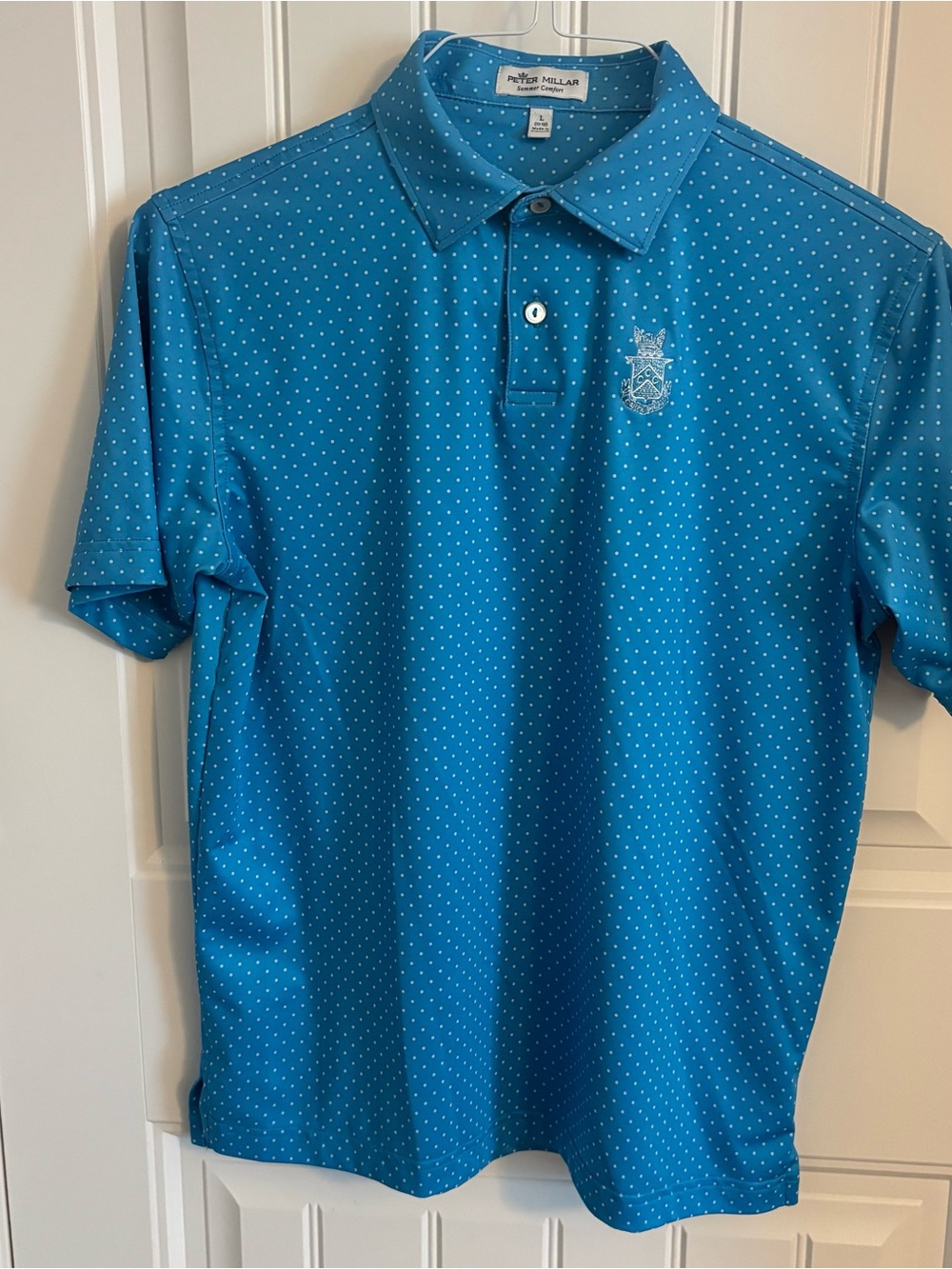 Peter Millar Youth Blue Polo Size L (11-12)